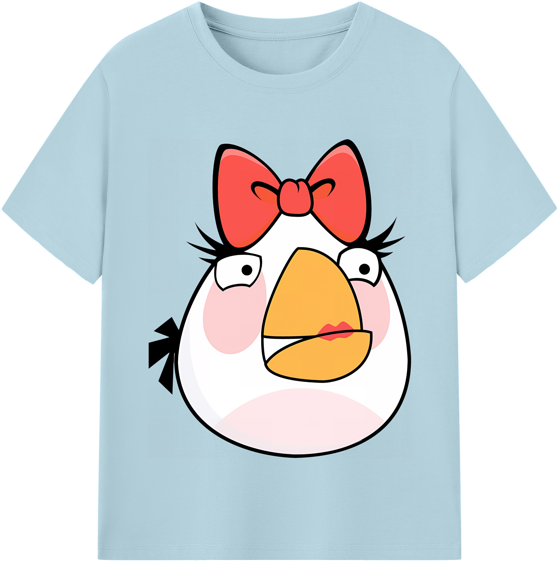 （画像用） Angry Birds アングリーバード 綿100％半袖Tシャツ（フロントプリント）